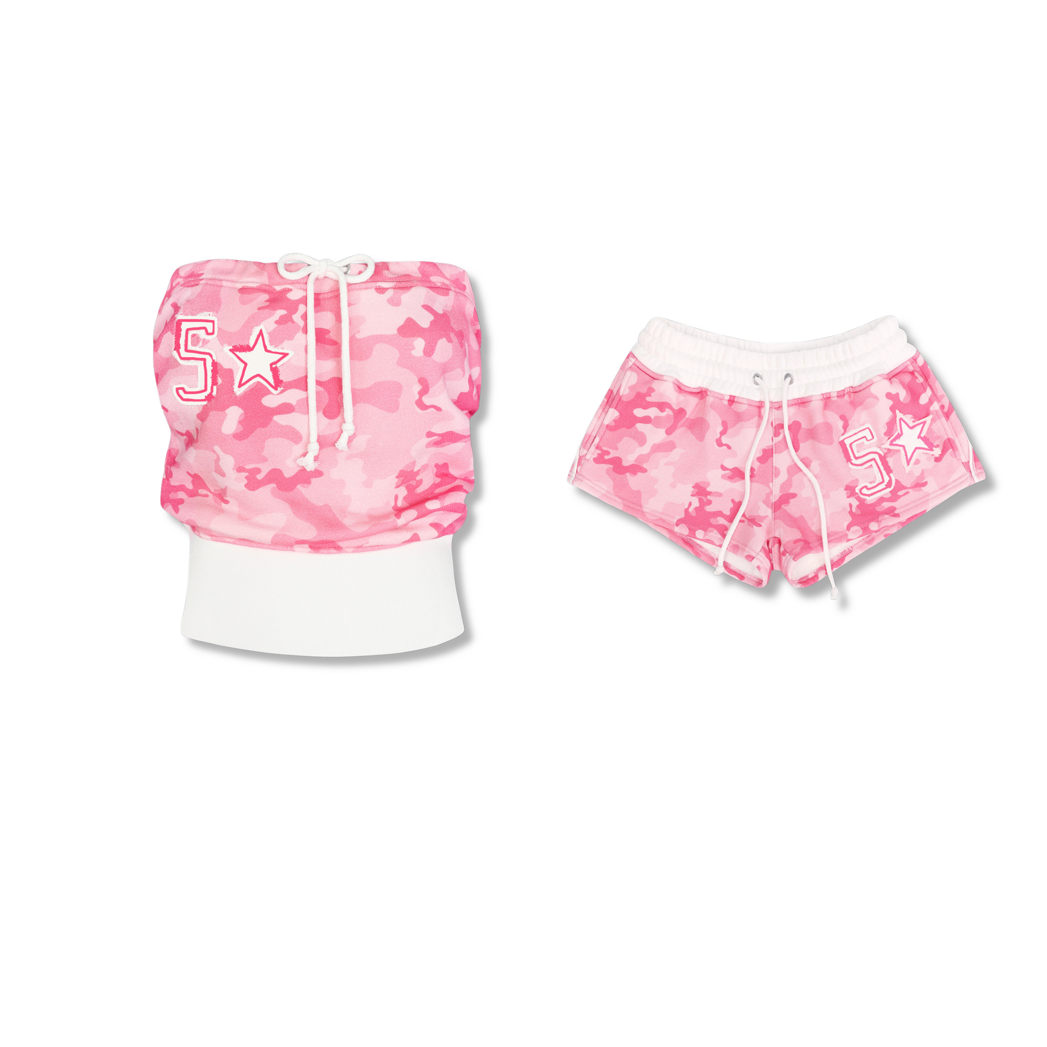 Viraler Cropped Tracksuit short
