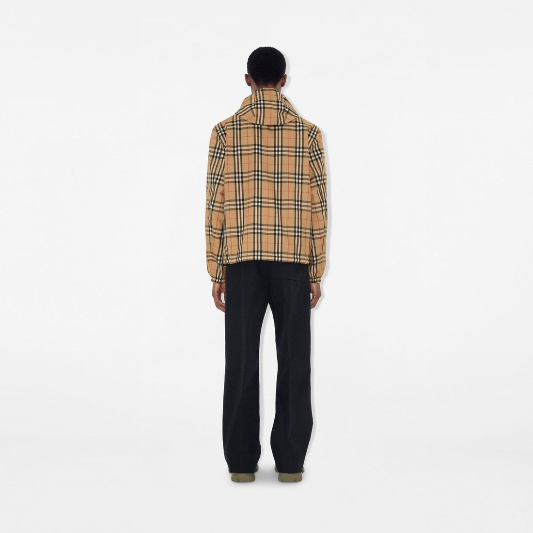 Wendbare Kapuzenjacke in Check