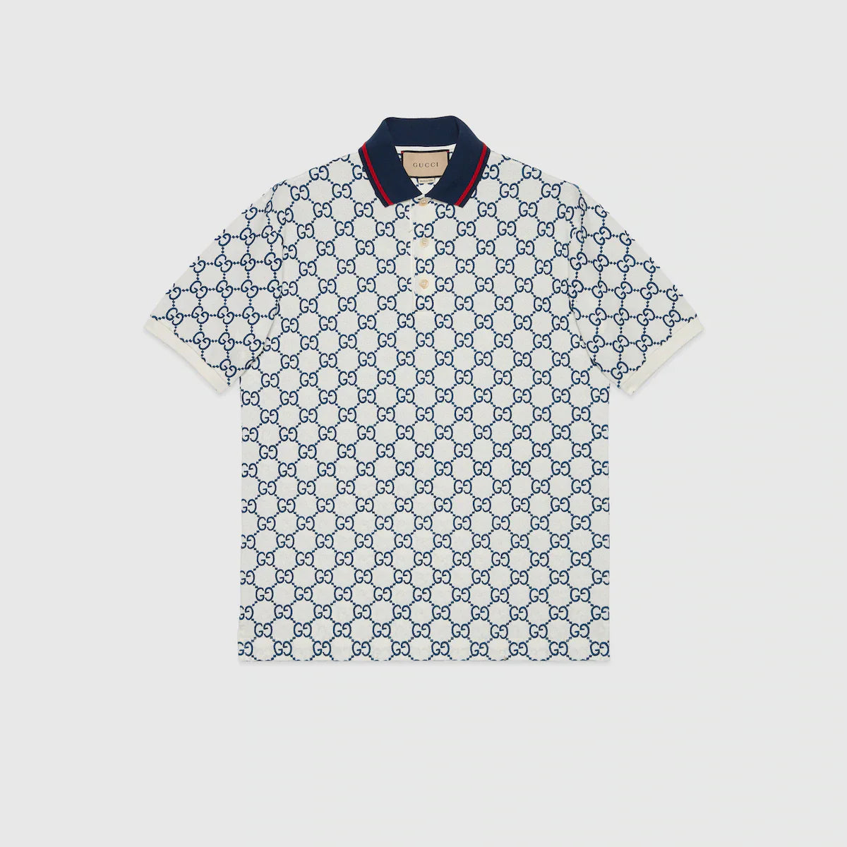 Stretch cotton polo shirt
