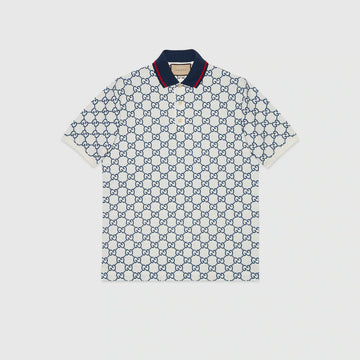 Stretch cotton polo shirt