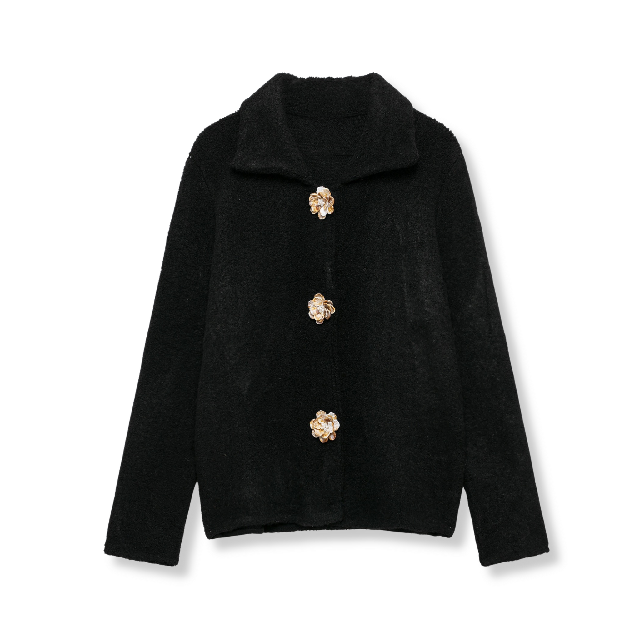 FUR BUTTON JACKET