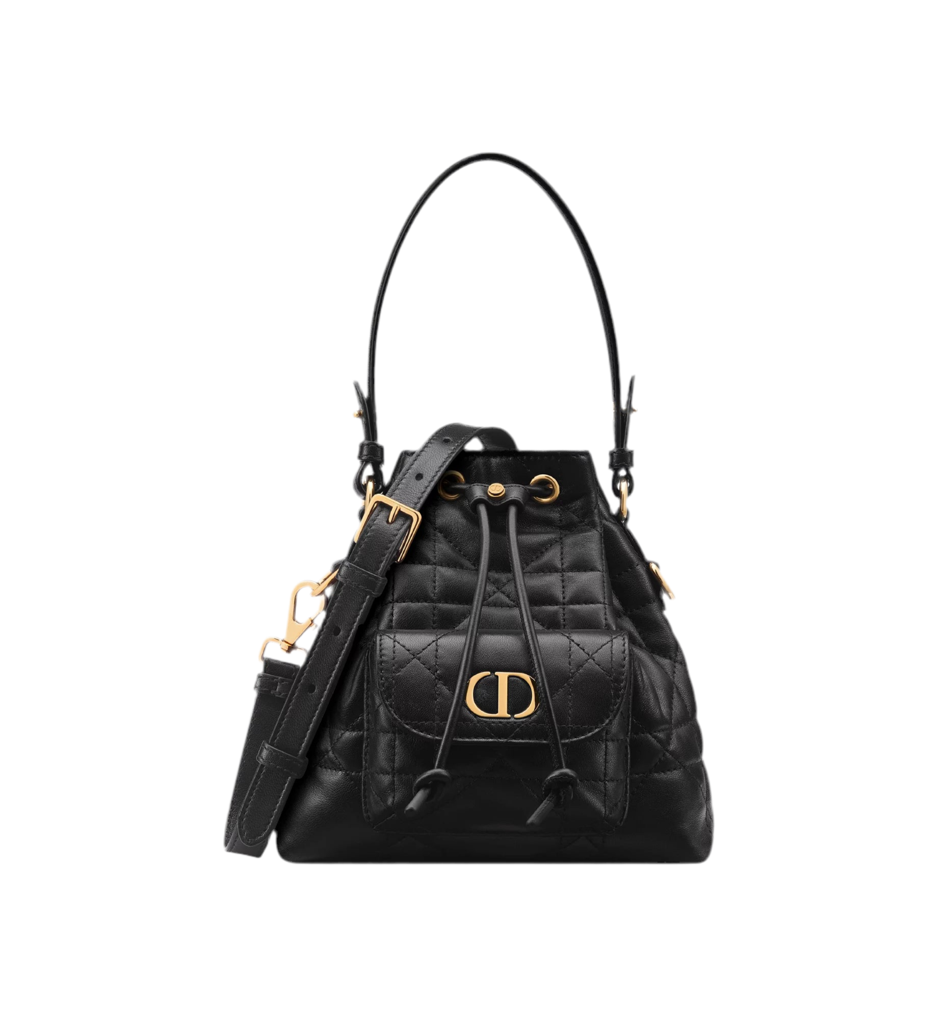 Luxury Quilted Leather Bucket Bag – Crossbody & Shoulder