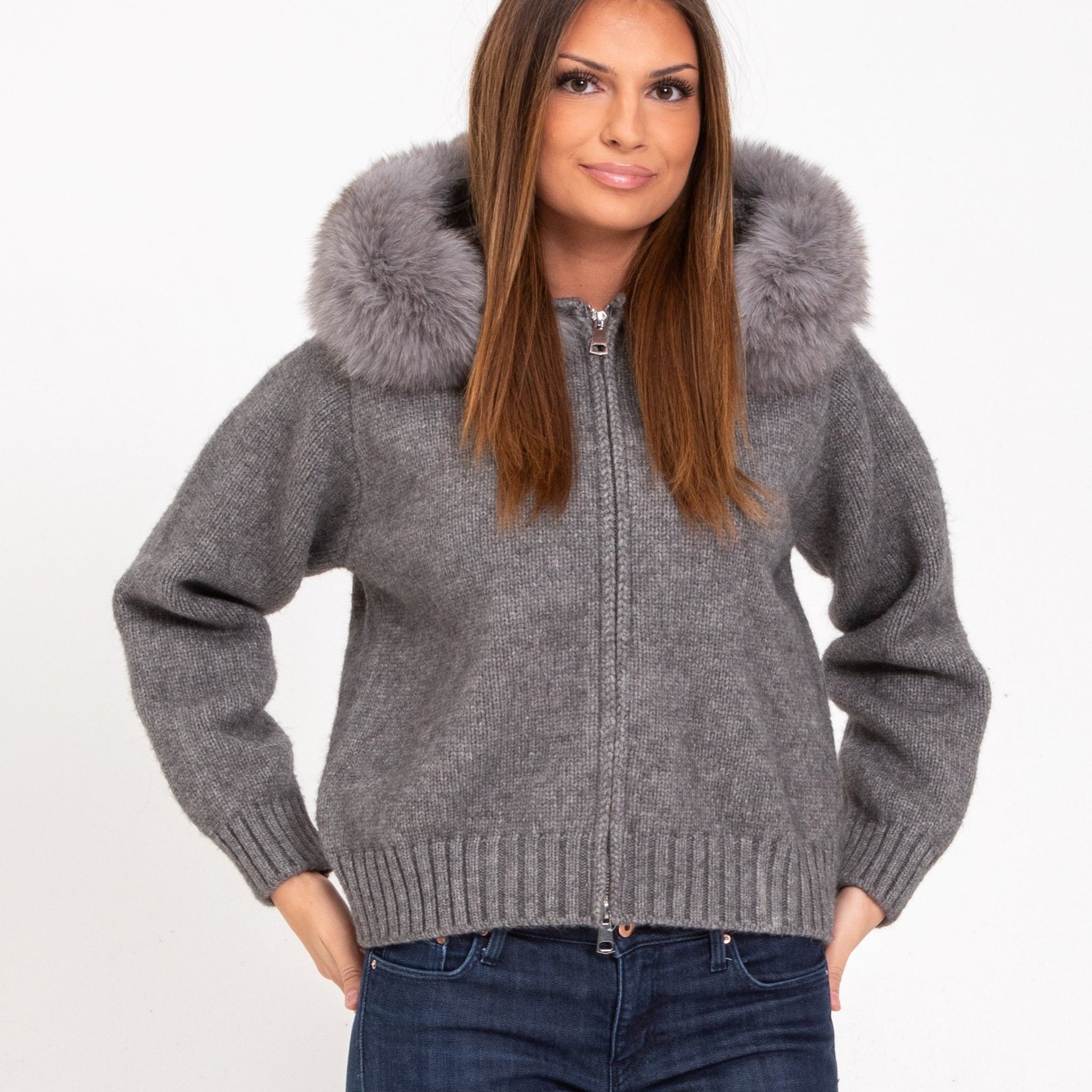 Fur Jacket - Gray