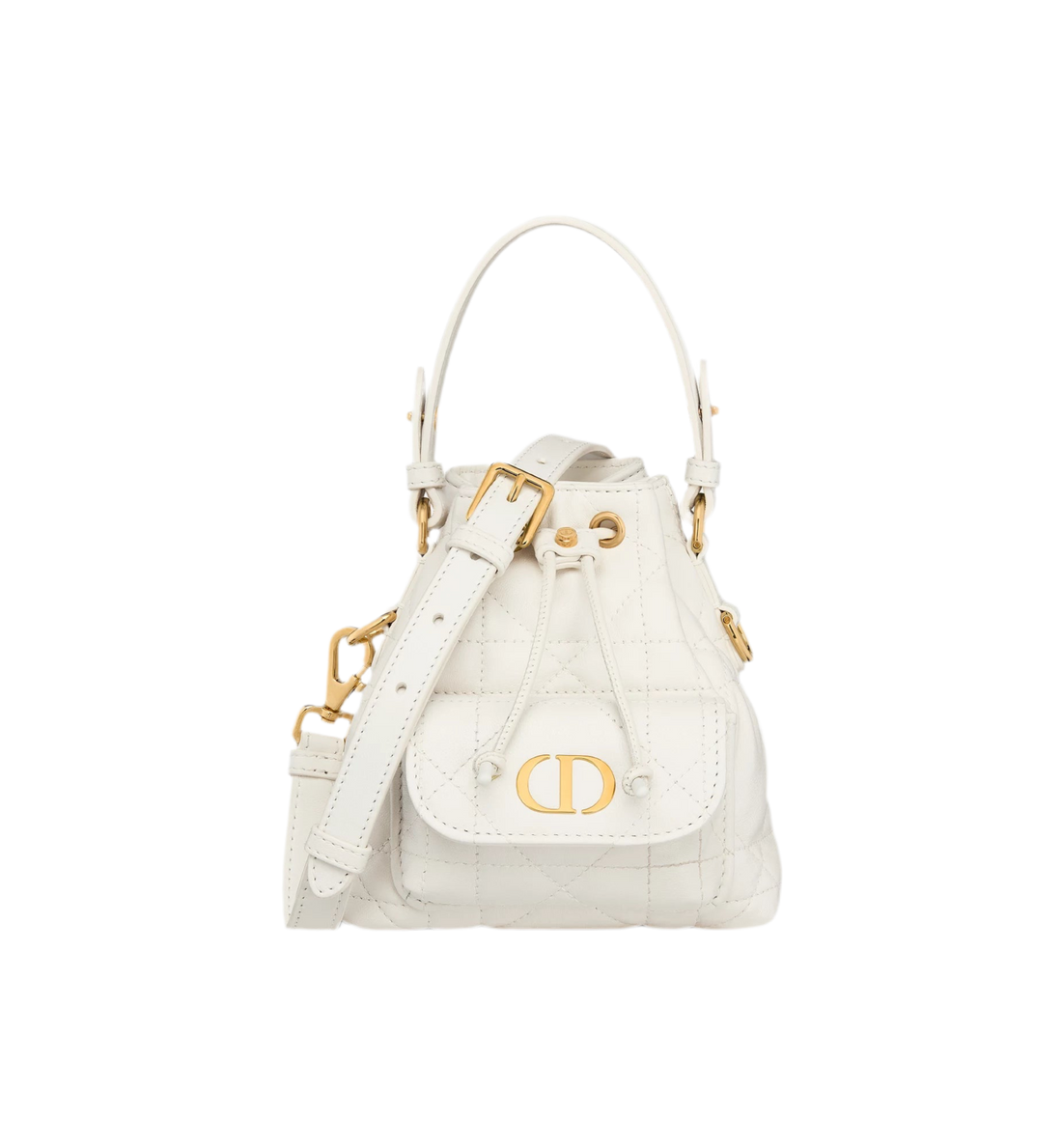 Luxury Quilted Leather Bucket Bag – Crossbody & Shoulder