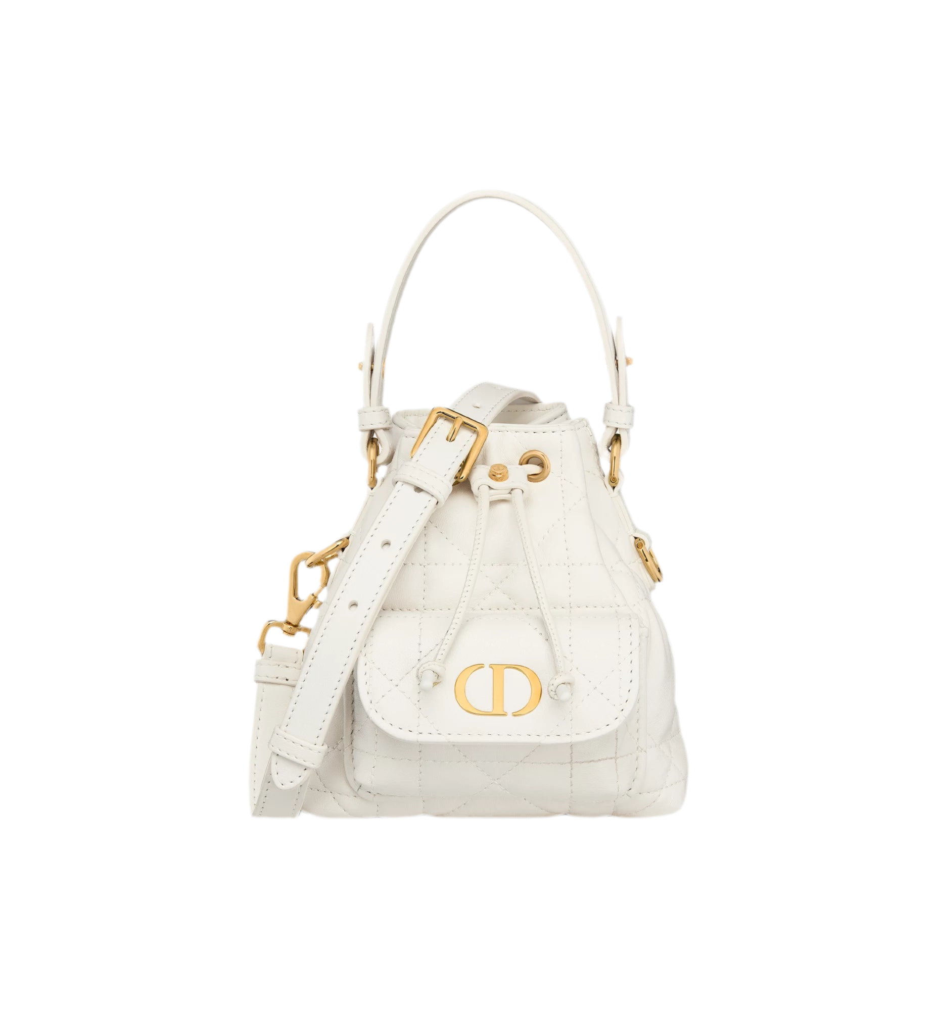 Luxury Quilted Leather Bucket Bag – Crossbody & Shoulder