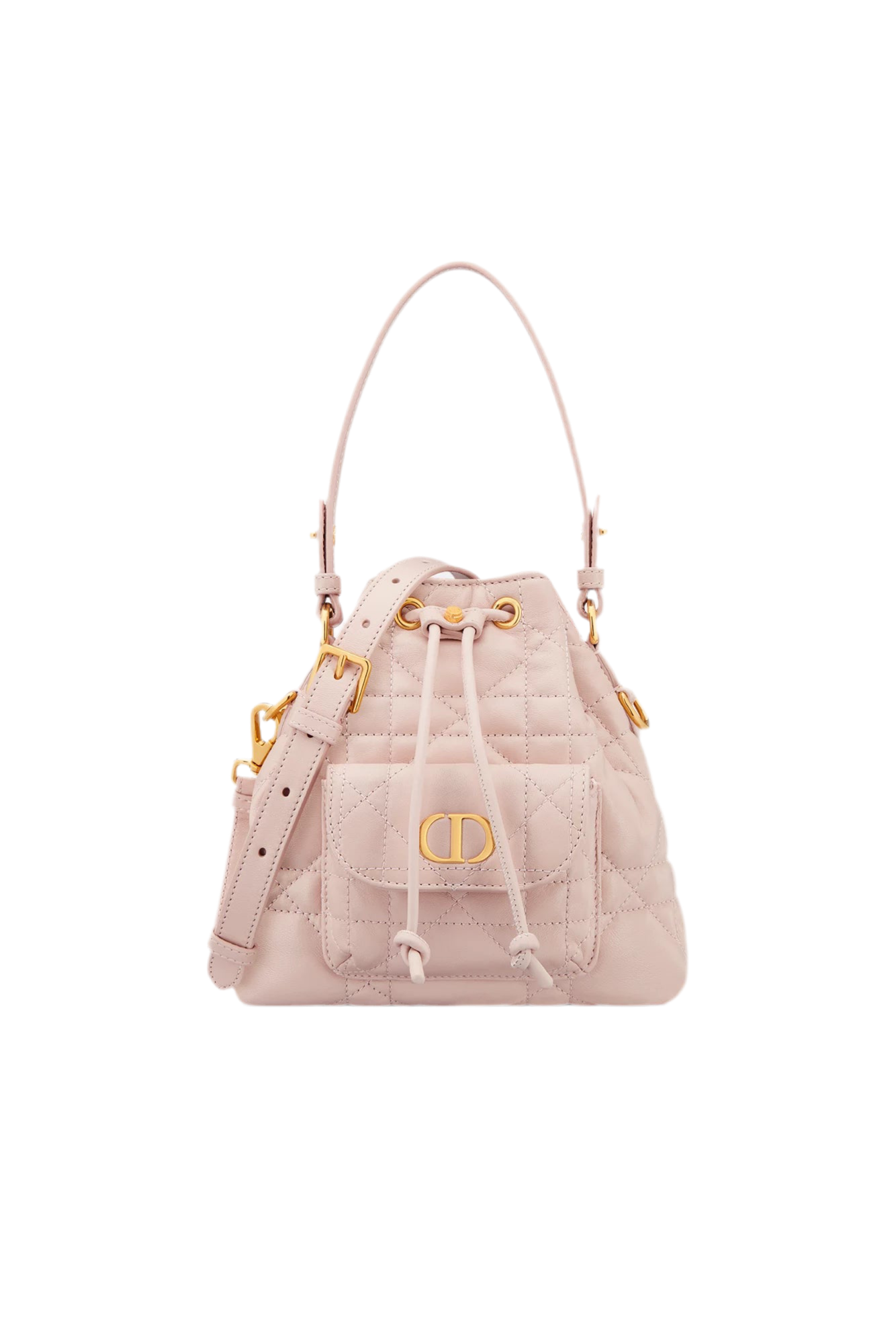 Luxury Quilted Leather Bucket Bag – Crossbody & Shoulder