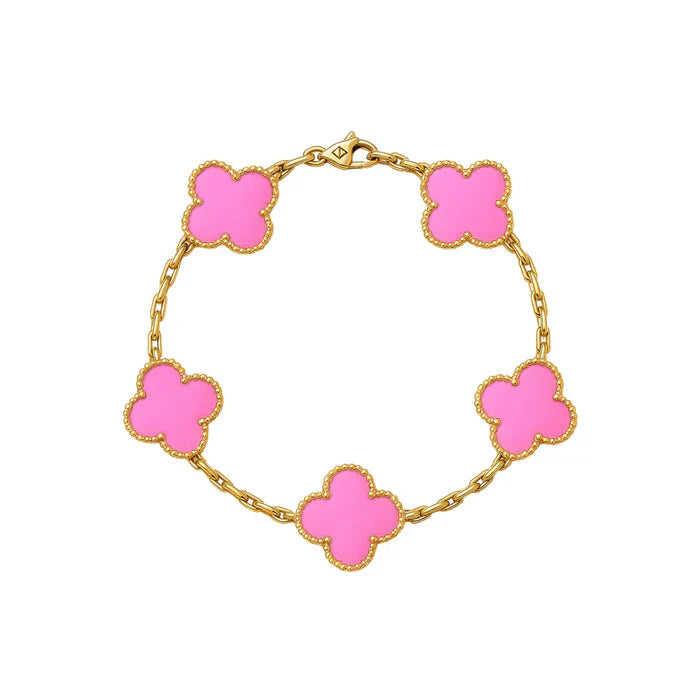 'Cleef' Clover Bracelet - Mulitcolour
