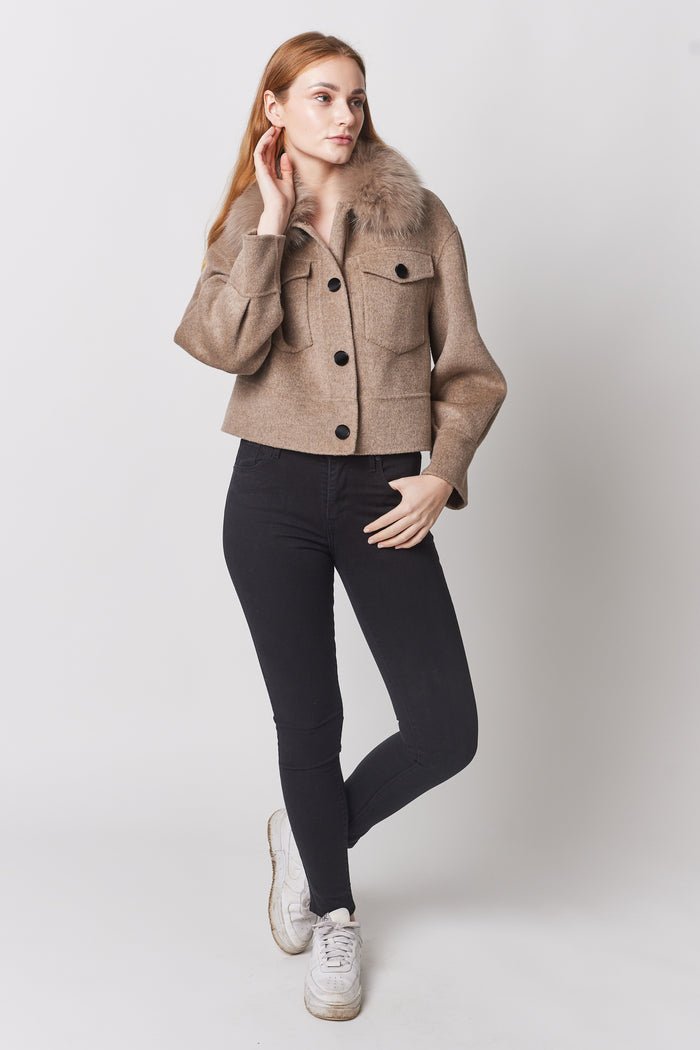 Camélia Col Doux Jacke - Velnoir™