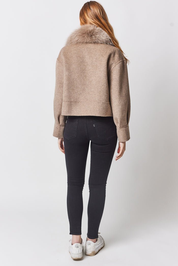 Camélia Col Doux Jacke - Velnoir™