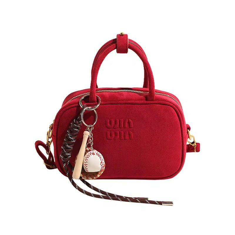 Stylische Damen-Handtasche mit Logo-Prägung und abnehmbarem Schulterriemen.