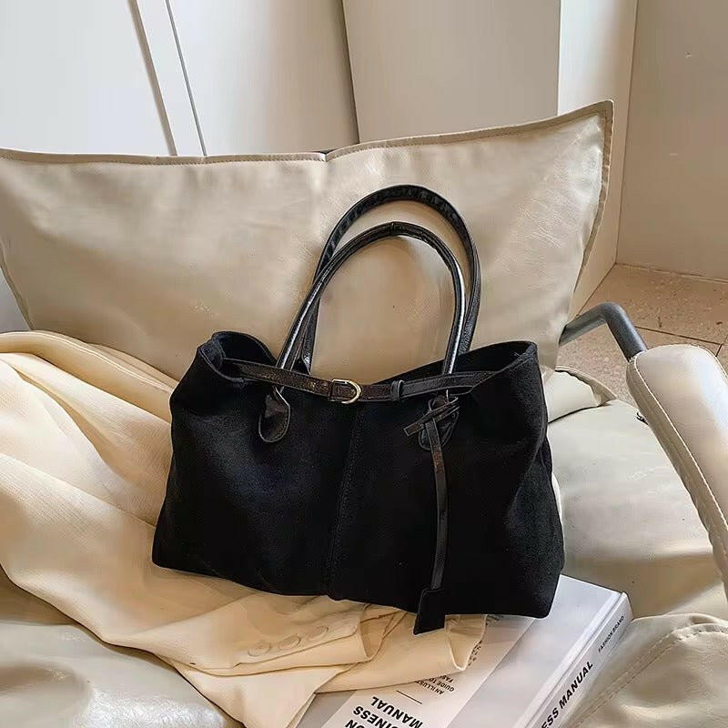 Miraeeparis Luxus Shopper Bag aus Echtleder & Wildleder – Designer Handtasche für Damen.