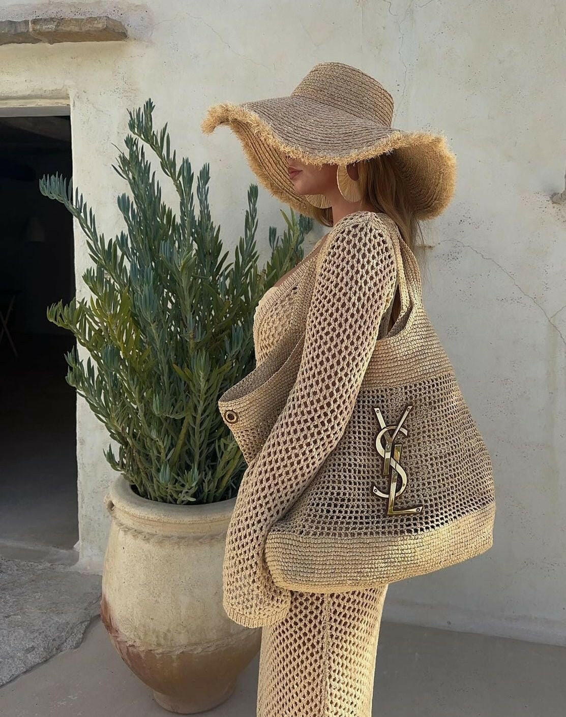 Golden Wave Beach Bag.