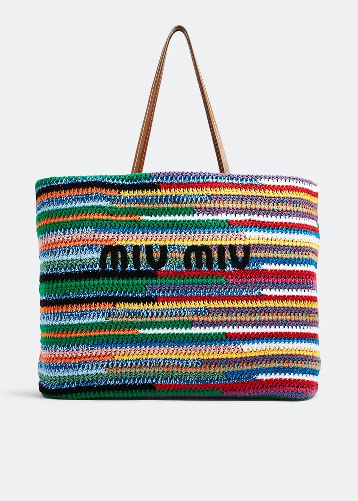 Riviera Luxe Crochet Tote – Multicolor.