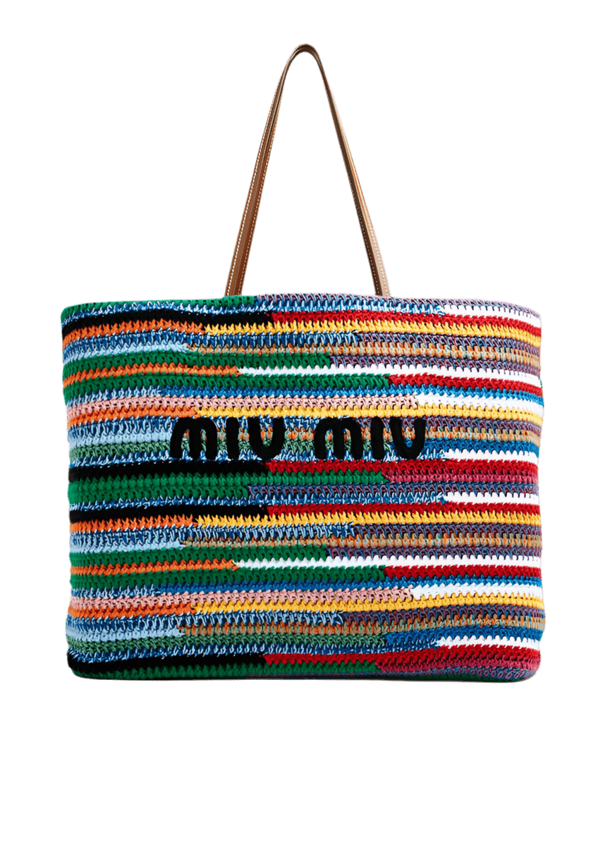 Riviera Luxe Crochet Tote – Multicolor.