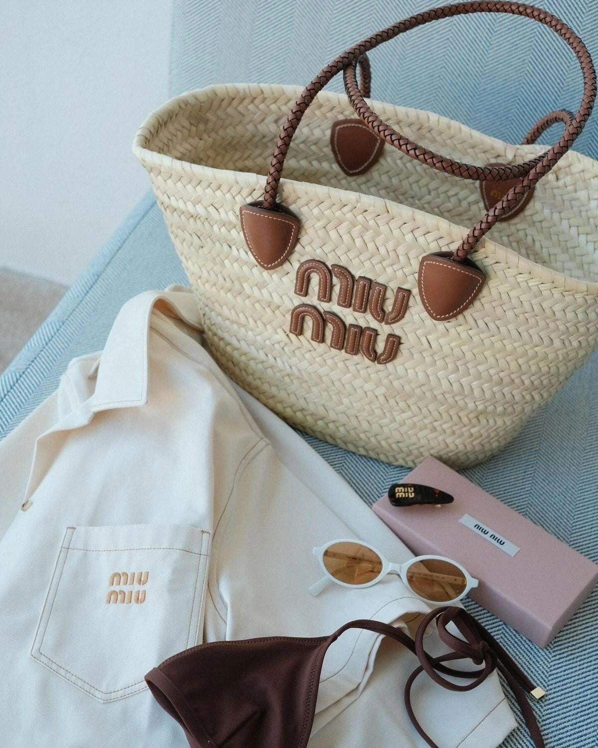 Palma Straw Shopper.